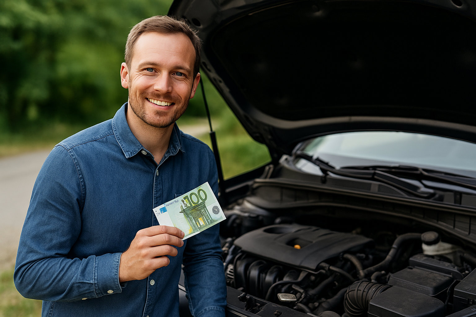 Wie viel bekomme ich für ein Auto mit einem Motorschaden